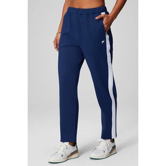 Fabletics Pants - FABLETICS Tricot Pant Athleisure Wear in Blue and White Women's Size XL